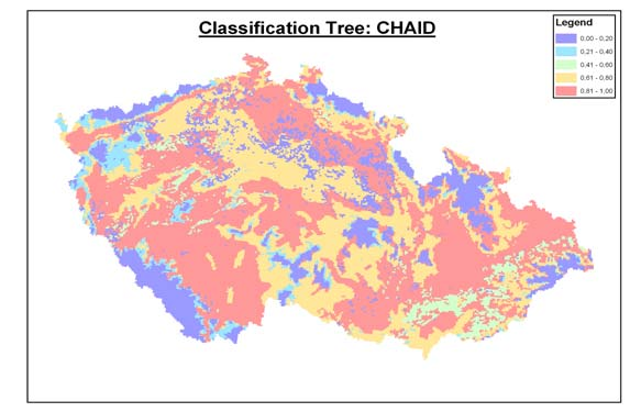 Mapa potenciálního rozšíření Aphano