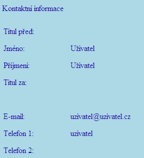 8.1.3 Položka osobní údaje Obr.