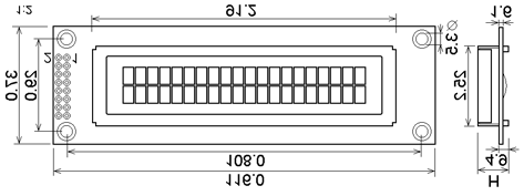 OLED MODULY ZNAKOVÉ WEH001602E Znakový modul 16 znakù, 2 øádky WEH001602EB WEH001602EL 59127 WEH001602EBPP5N00000 16 2 2,95 x 5,5 84 44 10 modrá 33 5,0-40 +80 59126 WEH001602ELPP3N00000 16 2 2,95 x