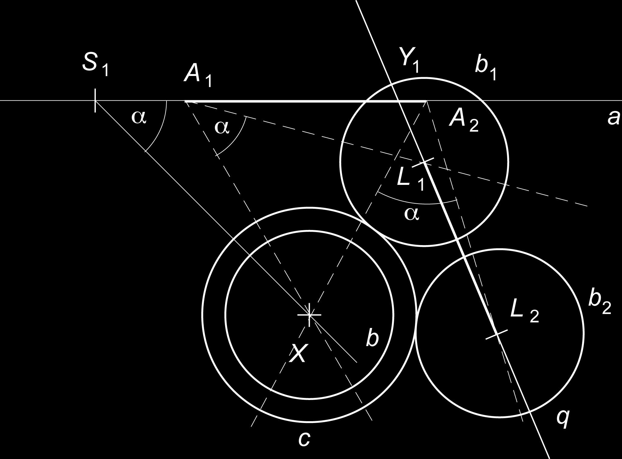 a r). Odtud už bezprostředně vyplyne, že trojúhelníky S 1 S 2 S 4 a Y 1 Y 2 Y 4 jsou podobné, protože koeficient k podobnosti je poměr délek základny a ramena rovnoramenného trojúhelníku s vnitřním