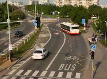 Vojtěch Novotný, Tomáš Prousek, Tomáš Javořík, projekt PREFOS a Regionální organizátor Pražské integrované dopravy Řešení sjezdu BUS z TT pomocí SSZ způsob řízení SSZ Řešení sjezdu BUS z TT zajištění