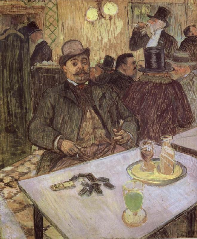 Odlišný a i mnohem civilnější pohled na absint nám nabízí dílo Tolouse Lautreca (1864 1901).