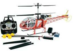 Bezpečnostní pokyny Seznamte se dobře se všemi pokyny pro létání s modelem. Model vrtulníku Air Zermatt SA 315B "Lama" Obj. č.