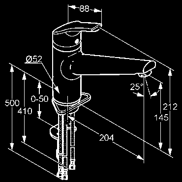regulátor prúdu M 24 x 1 otočný výtok (360 ) pre beztlakový prietokový