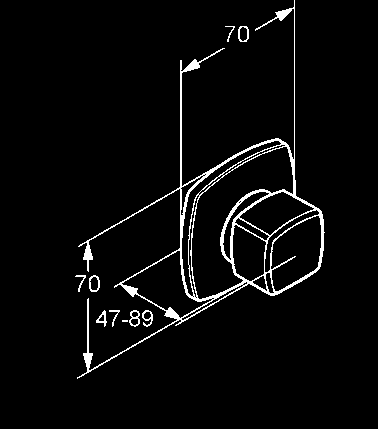 BOXX 88011 s keramickým uzavieracím ventilom s poistkou proti obareniu 38 C bez sady pre hrubé zabudovanie P-IX 18444/IICC chróm