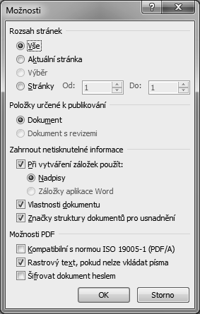 Kapitola 2 Práce s dokumenty Dokumenty vytvořené v programu Microsoft Word 2010 můžete také uložit ve formátu XPS.