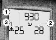 3 24 Ukazatele z Teplota okolí s palubním počítačem ZV U stojícího motocyklu může být měření okolní teploty zkresleno teplem z motoru. Pokud je vliv tepla z motoru velký, dočasně se zobrazí --.