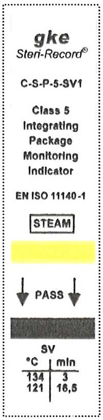 STEAM 1.3 Indikátory pre kontrolu parných sterilizačných procesov Tieto indikátory sa používajú na monitorovanie všetkých relevantných parametrov parného sterilizačného procesu.