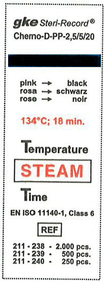 parné sterilizačné procesy SV = 121 C, 15 min a 134 C, 3 min priónové parné