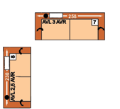 područky, podhlavník vlevo; SE = Špičatý roh; 2R AVR KSR = 2-sedák područka vpravo, polohování područky, podhlavník vpravo KSL AVL 3 AVR = 3-sedák, polohování