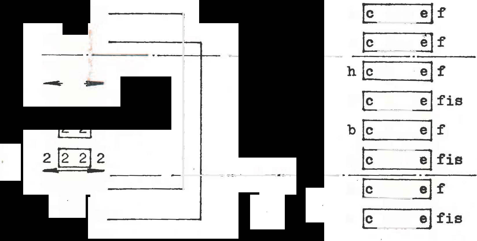 '., j ' '. J!! '1 i V kontextu 2L1 2L1 1[[].]1... - 1[}]2 2 [[]] l 2 2i2 - - l [L!J 1 1 2 / x / / =:J /x/... - Příklad h [c des e} f b c des e]r. h (c d e} f h [c d ej fis b[c d ej f b [c d e} fis.