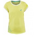 549Kč Dívčí sportovní tričko Babolat Cap sleeve top girl - lime 2016 Dívčí tričko Training Basic ve žluté