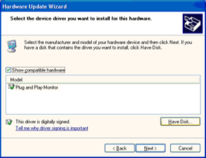 - Jestliže se objeví hlášení 'neprošlo testováním na logo Windows pro overení kompatibility se systémem Windows XP', klepnete na