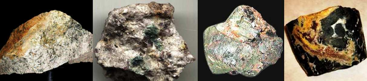 rudy uranu Smolinec (Uraninit) U 3 O 8