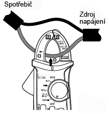 Před měřením dávejte vždy pozor, aby měřící kabely nebyly poškozeny. Pokud na nich objevíte nějaké poškození, okamžitě je přestaňte používat! Nebezpečí smrtelného úrazu!