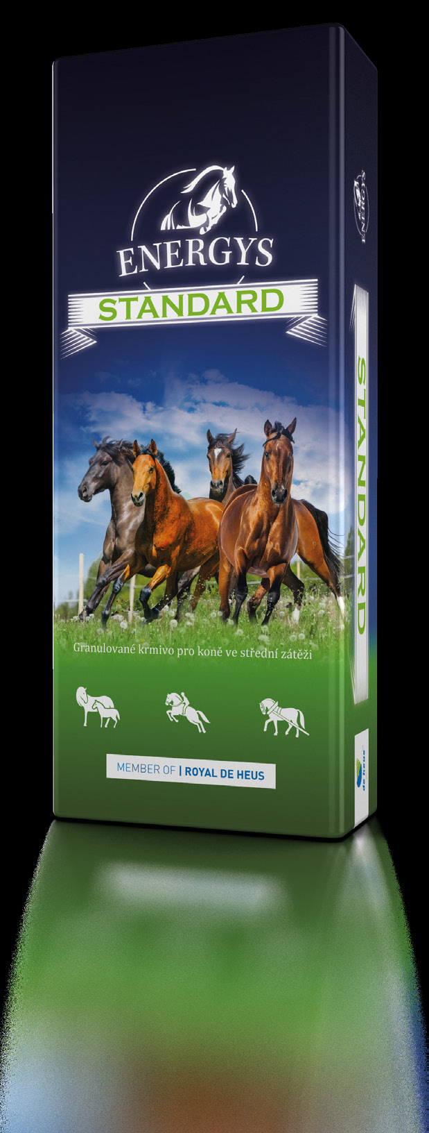 STNDRD Granulované krmivo pro koně ve střední zátěži Krmivo pro všestranné využití s vysokým podílem melasy, pro koně ve střední zátěži.