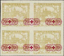 261K - 264K, 2Kč - 10Kč Masaryk, horní a dolní okraje, známky s dolním okrajem DČ 1 1601 2x zn.