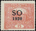 1854 ( ) 4x ZT SO 1920 na kousku bílého papíru,