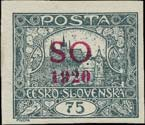 1873 kraj. zn. SO 22, 500h modrý přetisk, rám.