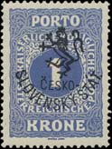 RV 116 - RV 118, 1K - 10K Doplatní, černý přetisk Horner zk. Horner a Mahr 1895 čtyřblok zn.