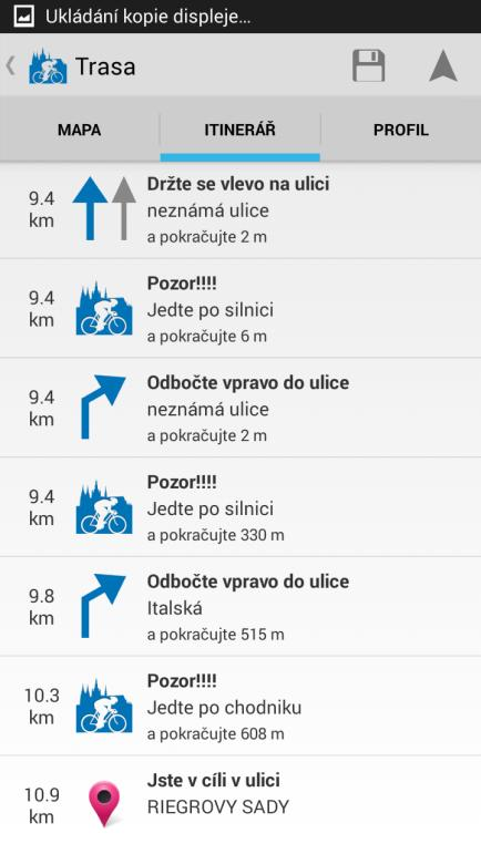 Itinerář Obr. 2 - Itinerář V Itineráři [Obr.