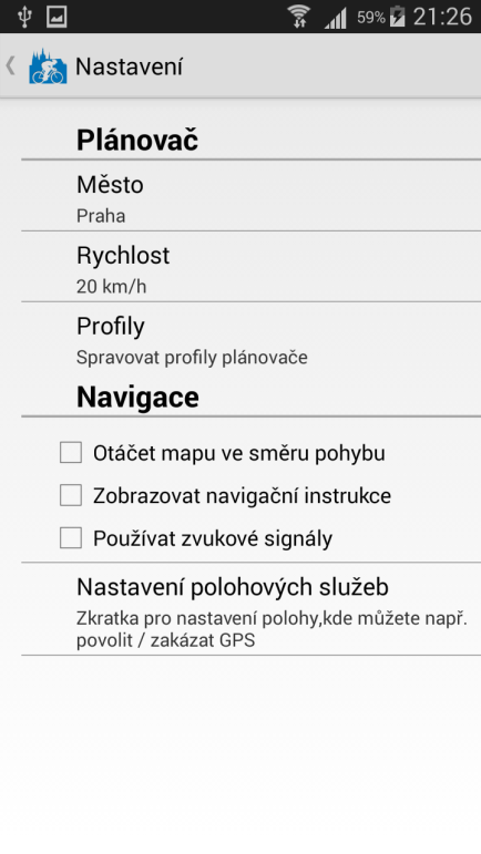 změní název ulice, po které máme jet nebo se