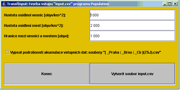 PANEL1: Interaktivní zadávání ekvivalentní hustoty