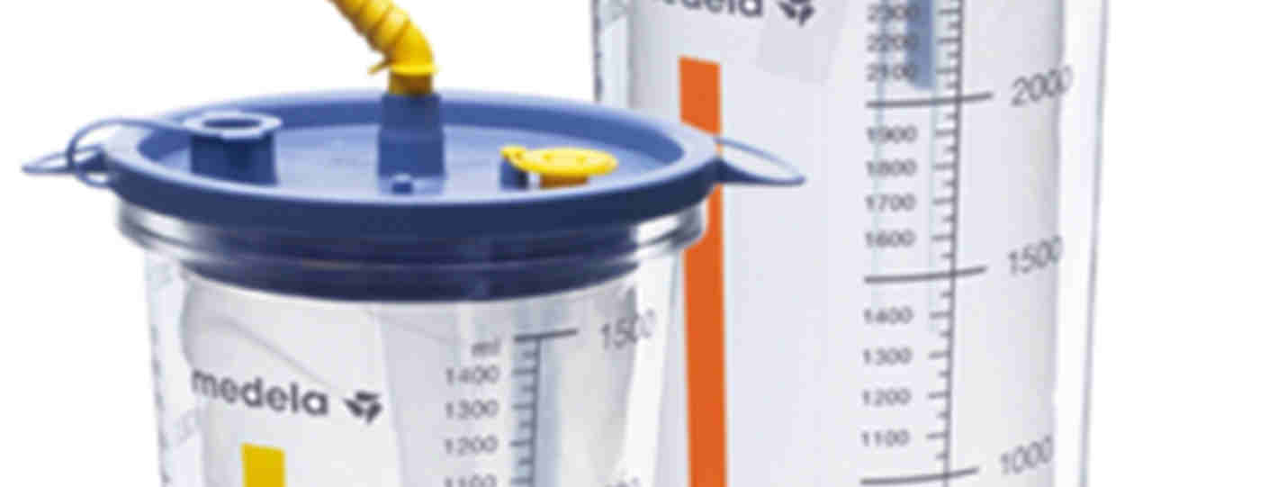 Materiál: hladký silnostěnný polykarbonát - vysoce odolný Barva značení 1,5 l systému: žlutá Barva značení 2,5 l systému: oranžová Sterilizace: max.