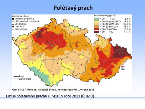 4 Zdroj: ČHMÚ Na výše uvedené mapě jsou uvedeny imise