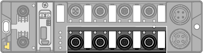 7030331) Zapojení v režimu RS232 Zapojení v režimu RS485 I/O konektor M12 x1 digitální vstupy a výstupy Kabely pro senzory a