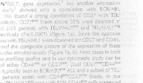 10 March 2005; lo:10.1038/sj.leu.2403706 Tf IE EDITOR \ pressin prfiling studies have prvided data n an unprece.lťn ted number f genes that are expressed in malignant cells.