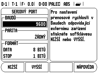 II - 1 Nastavení instalace Sériový port K sériovému portu může být připojena tiskárna nebo počítač. Na tiskárnu nebo do počítače mohou být odeslány práce a instalační parametry.