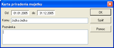 j UPOZORNENIE: Pokiaľ máte vytvorený odpisový plán a uskutočníte nový Výpočet, budú všetky Karty účtovných odpisov, ku ktorým ešte nebola v záložke Pohyby vytvorená Karta účtovného pohybu majetku,