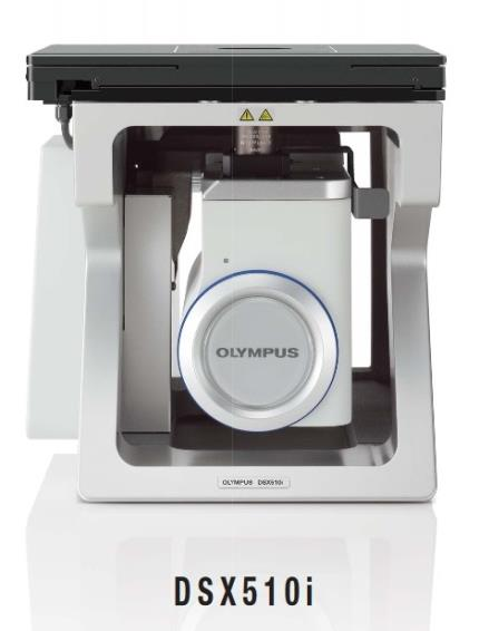 Obr. 6.6 Digitalní mikroskop firmy Olympus s převráceným uspořádáním [15] Mikroskop je sloţený ze dvou základních částí objektivu a okuláru. Tyto prvky spolu tvoří soustavu dvou čoček.