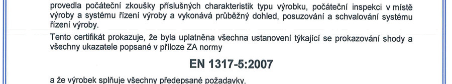 nebo pěší provoz pod mostem si vyžádalo navrhnout, odzkoušet a certifikovat nový záchytný systém. Tento nový záchytný systém bude mít min.úroveň zadržení min.h2 a navíc max.