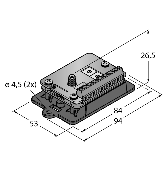 externí anténa (připojení RG58 RP-SMA) externí svorkovnice integrovaný ukazatel síly signálu konfigurace pomocí DIP přepínačů Modbus RTU komunikace, rozhraní RS485 možnost připojení stanic DX80 a /