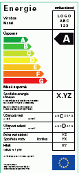 Přehled energetických štítků Produkty se starým štítkem: