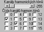 kritérium kanálů harmonických tónů toto kritérium má význam pouze v případě, že hlasy jsou umístěny do jednotlivých kanálů a některý hlas obsahuje pouze harmonické tóny.