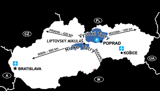 komplexné služby v lete i v zime Panensky neporušená príroda 14 km lyžiarskych