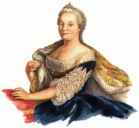 II. 18. storočie bolo storočím vlády Márie Terézie. Vládla v rokoch 1740 1780. Nastúpila na trón ako 23 ročná na základe Pragmatickej sankcie, ktorú zabezpečil jej otec.