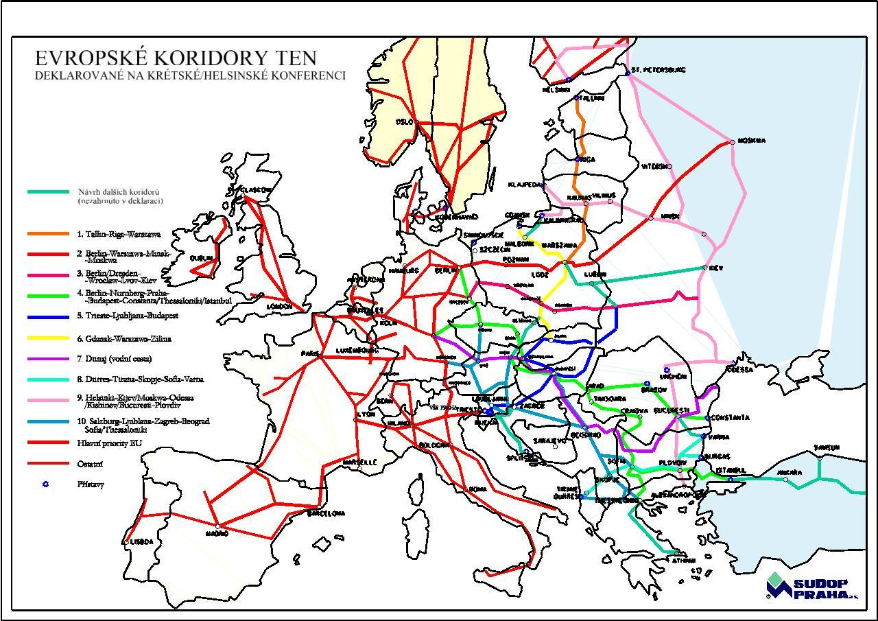 ČESKÉ NÁRODNÍ KORIDORY NAVAZUJÍ NA SÍŤ