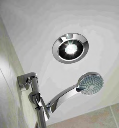 Zehnder Silent sprchové sety Tichý chod - o 70% méně hluku 26,7 d(b)a Pro občasný provoz Instalace do stropu Výkon 26 l/s (26