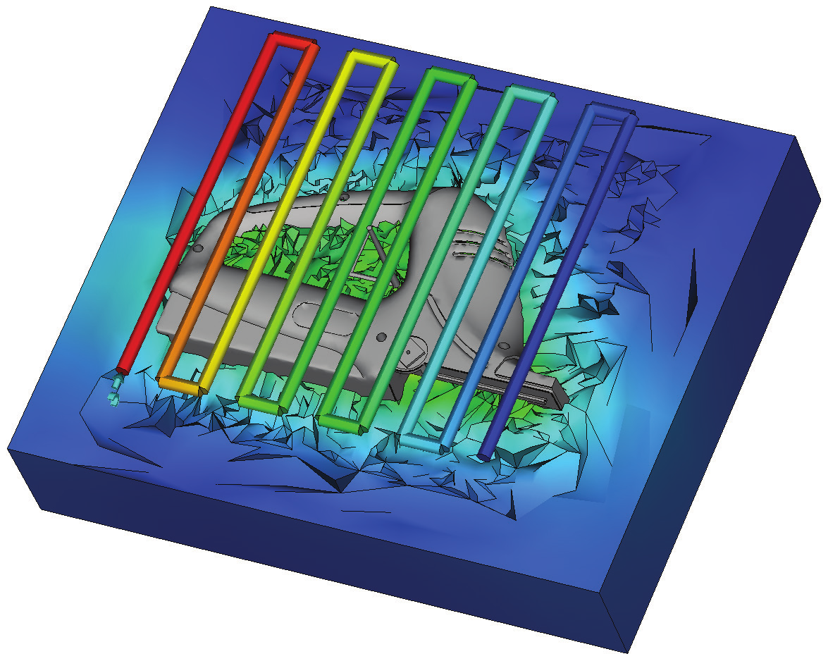 Rapid Heat Cycle Molding (RHCM) Nastavíme variabilní profily povrchových teplot formy k udržení vyšších teplot během plnění.