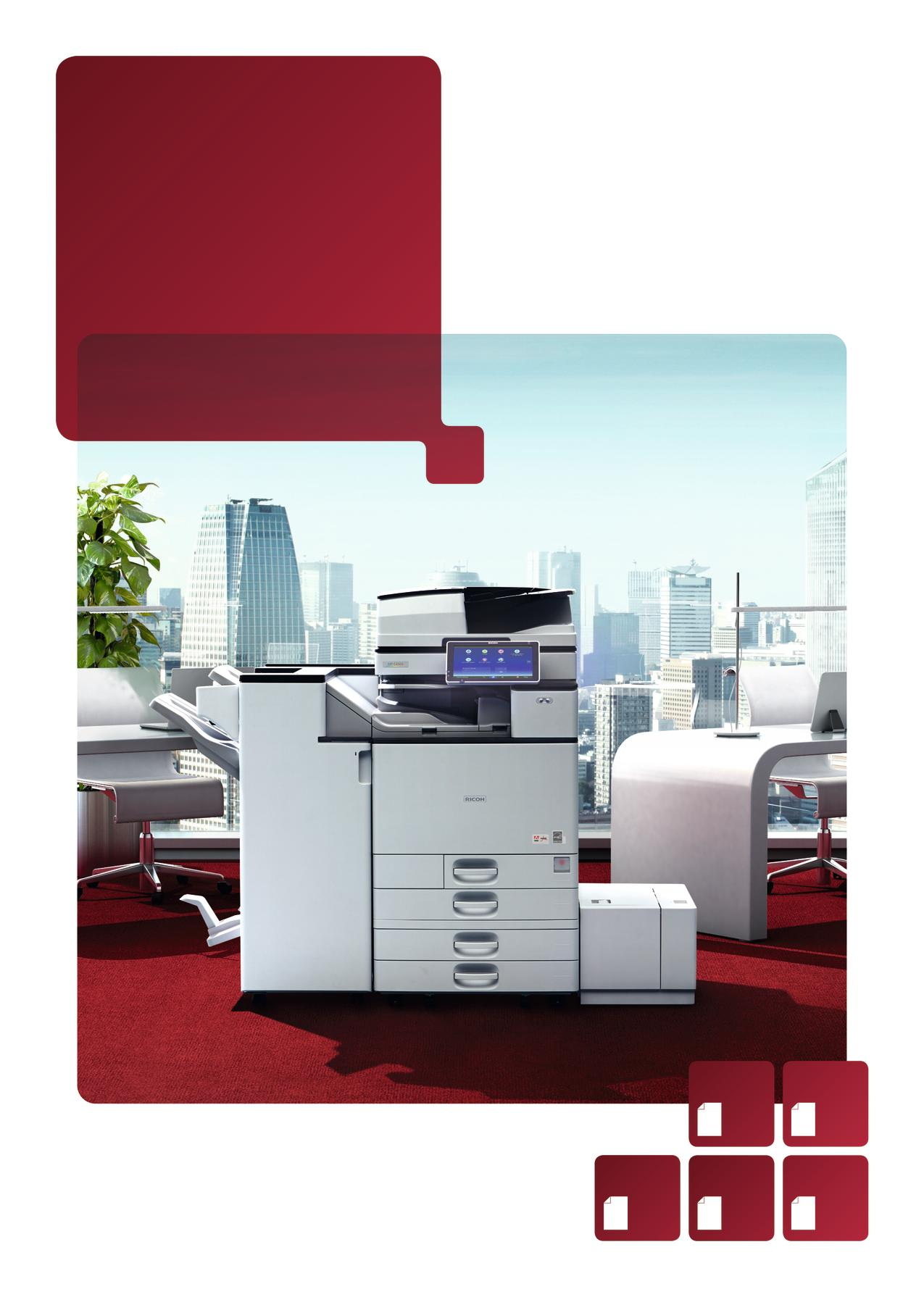 Barevné multifunkční tiskárny MP C3004(A)SP MP C3504(A)SP MP C4504(A)SP MP C5504(A)SP MP C6004SP Kopírka Tiskárna Fax