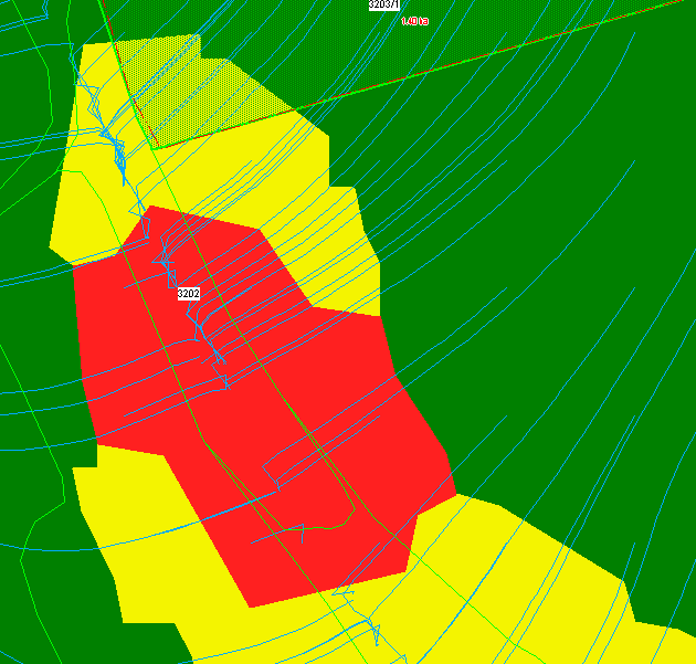 Zobrazení eroze v LPIS: Vrstva erozní ohroženosti od 1.7.2012 v LPIS rozlišuje pouze 3 barvy: 1. silně erozně ohrožené půdy (zkratka SEO), v mapě označených červeně jako plochy nebo jako hranice, 2.