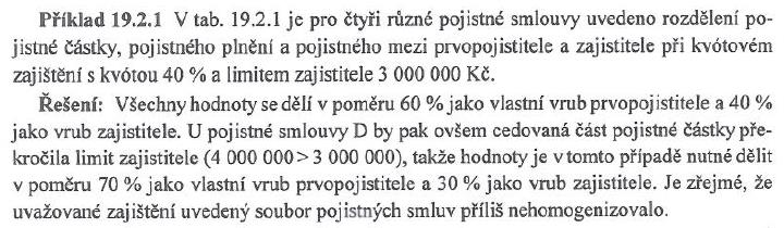 Proporcionální zajištění