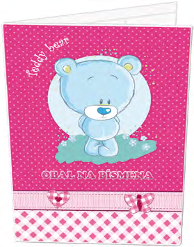 MIX MOTIVŮ 4313 obal na číslice Teddy Bear 4312 obal na písmena Teddy Bear