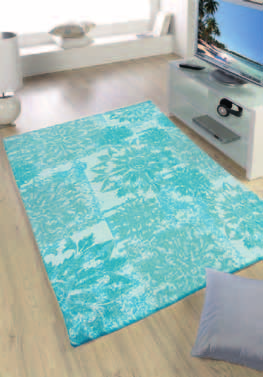 90 Kusový koberec Spirit farba terra alebo tyrkysová, 100% polyester. 85 x 150 cm. 89,90, 130 x 190 cm. 169,- (napr.