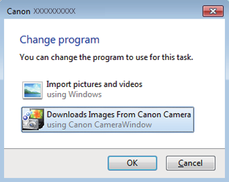 [K]. Poklepejte na ikonu [ ]. bsah: CameraWindow Uložte snímky do počítače.