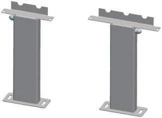 Montáž otopných lavic KORAINE K Pokyny pro instalaci Stojánkové modely a) stojanové připevnění na podlahu. Na výběr jsou stojánky pro hrubou nebo čistou podlahu.